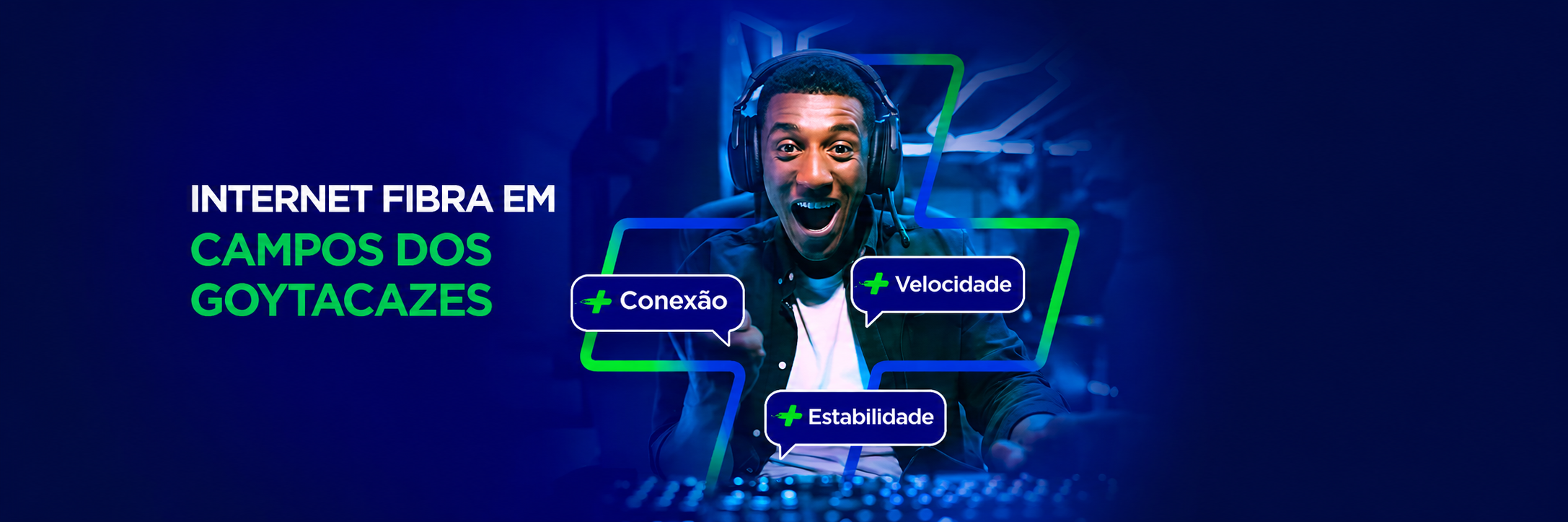 Tecnologia de internet fibra óptica com Super Wi-Fi 6 para residências e empresas.