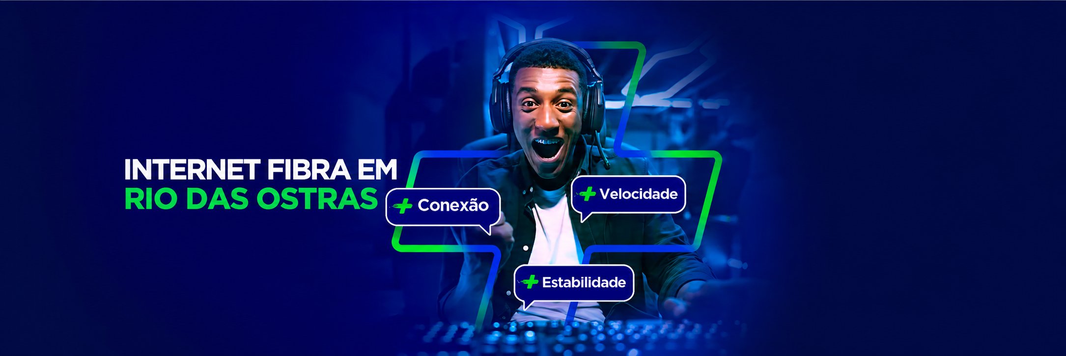 Tecnologia de internet fibra óptica com Super Wi-Fi 6 para residências e empresas.